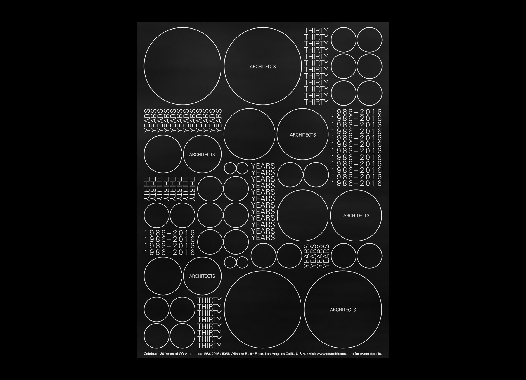 CO Architects 30th Anniversary — Brooks Heintzelman, 2016