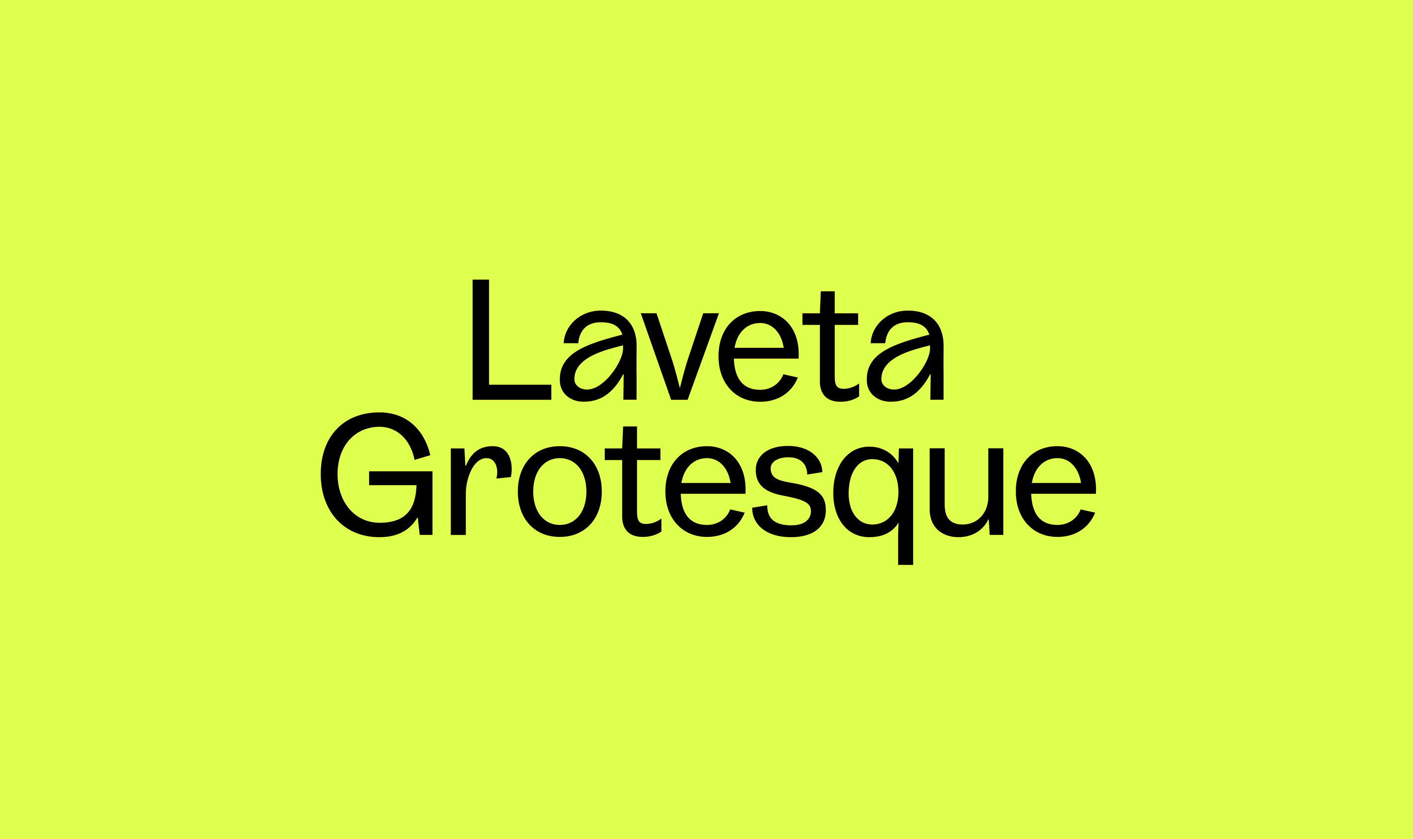 Laveta Grotesque